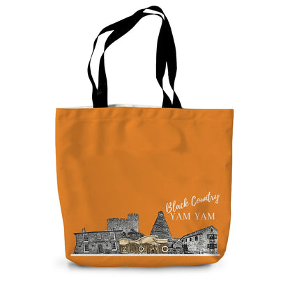 Black Country Tote Bag in Battered Chip Orange
