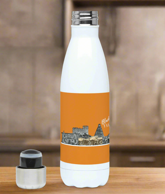 Black Country Yam Yam 500ml Ceramic Bottle Battered Chip Orange