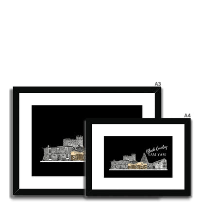 Black Country Yam Yam Coal Black Framed & Mounted Print