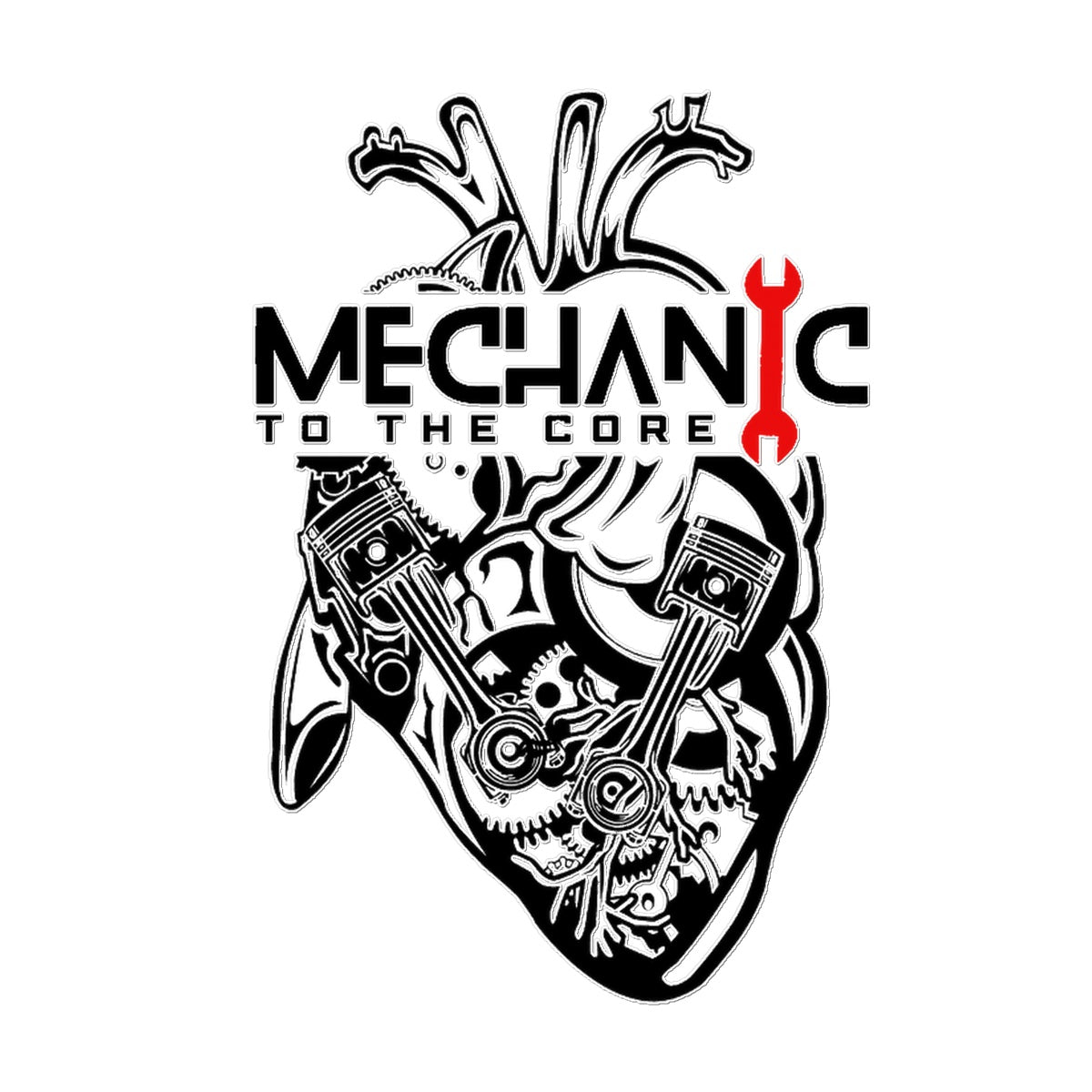 Mechanic to the Core Temporary Tattoo