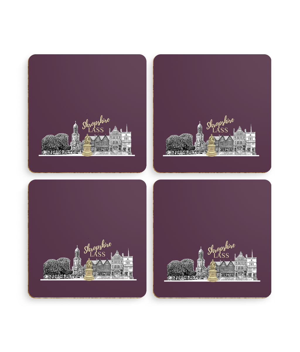 Shropshire Lass Coaster 4 Pack