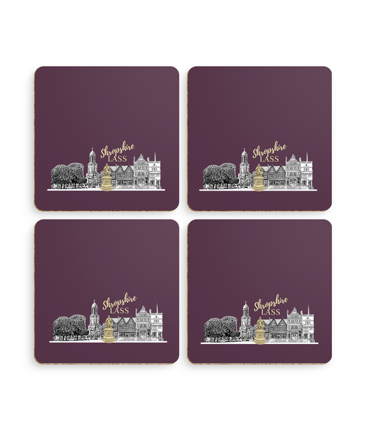 Shropshire Lass Coaster 4 Pack