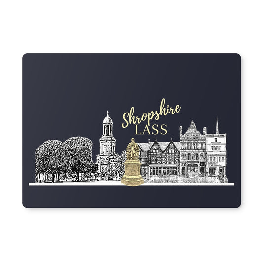 Shropshire Lass Evening Blue Placemat