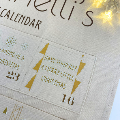 Personalised Christmas Hits Advent Calendar Countdown - Christmas songs advent calendar for kids