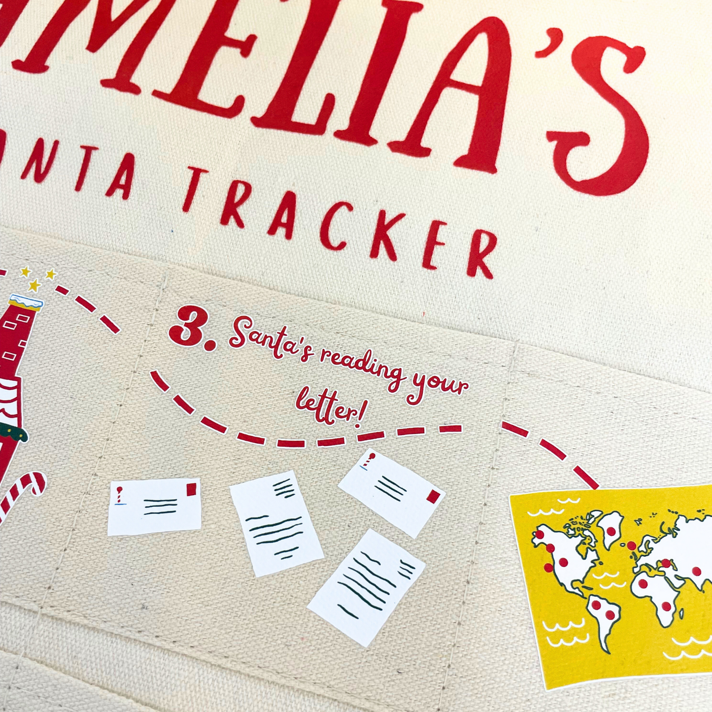 Personalised Santa Tracker Advent Calendar | Custom Made for Kids & Family