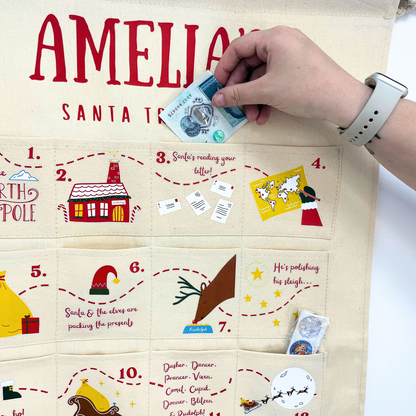 Personalised Santa Tracker Advent Calendar | Custom Made for Kids & Family