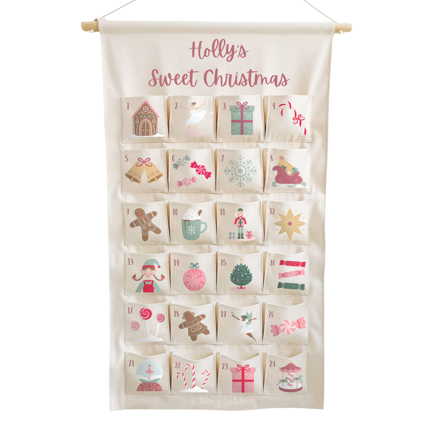 Personalised Sweet Advent Calendar Christmas countdown