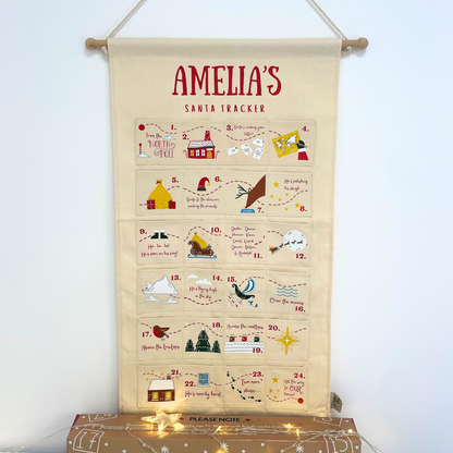 Personalised Santa Tracker Advent Calendar | Custom Made for Kids & Family