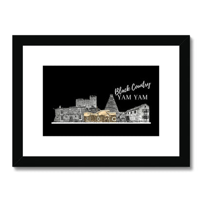 Black Country Yam Yam Coal Black Framed & Mounted Print
