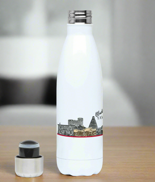 Black Country Yam Yam 500ml Ceramic Bottle White