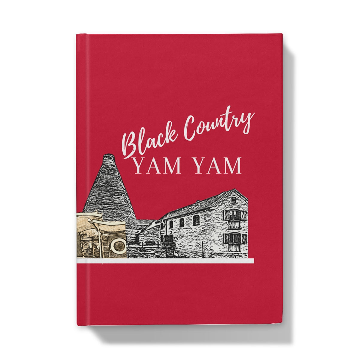 Black County Yam Yam Furnace Red Hardback Journal