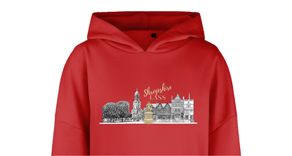 Women's Cropped Oversized Hoodie