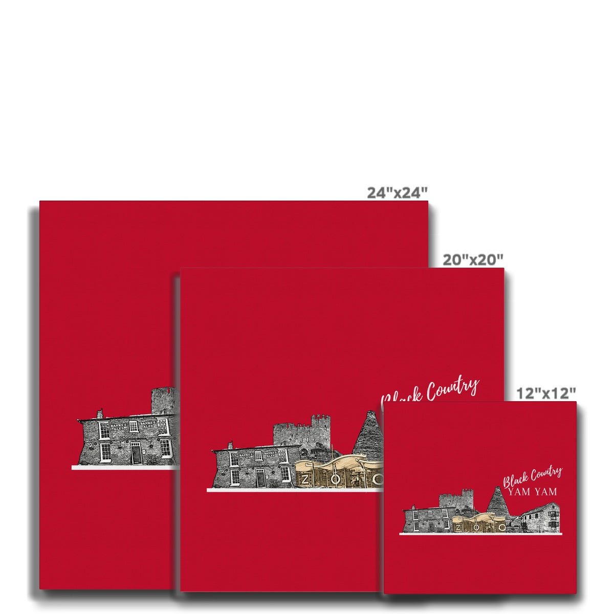 Black County Yam Yam Furnace Red Canvas