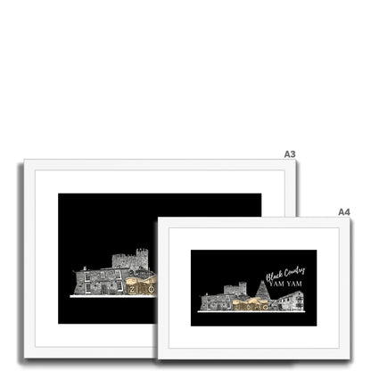 Black Country Yam Yam Coal Black Framed & Mounted Print