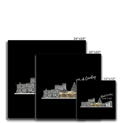 Black Country Yam Yam Coal Black Canvas