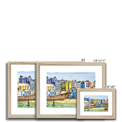 The Seafront, Tenby Framed & Mounted Print