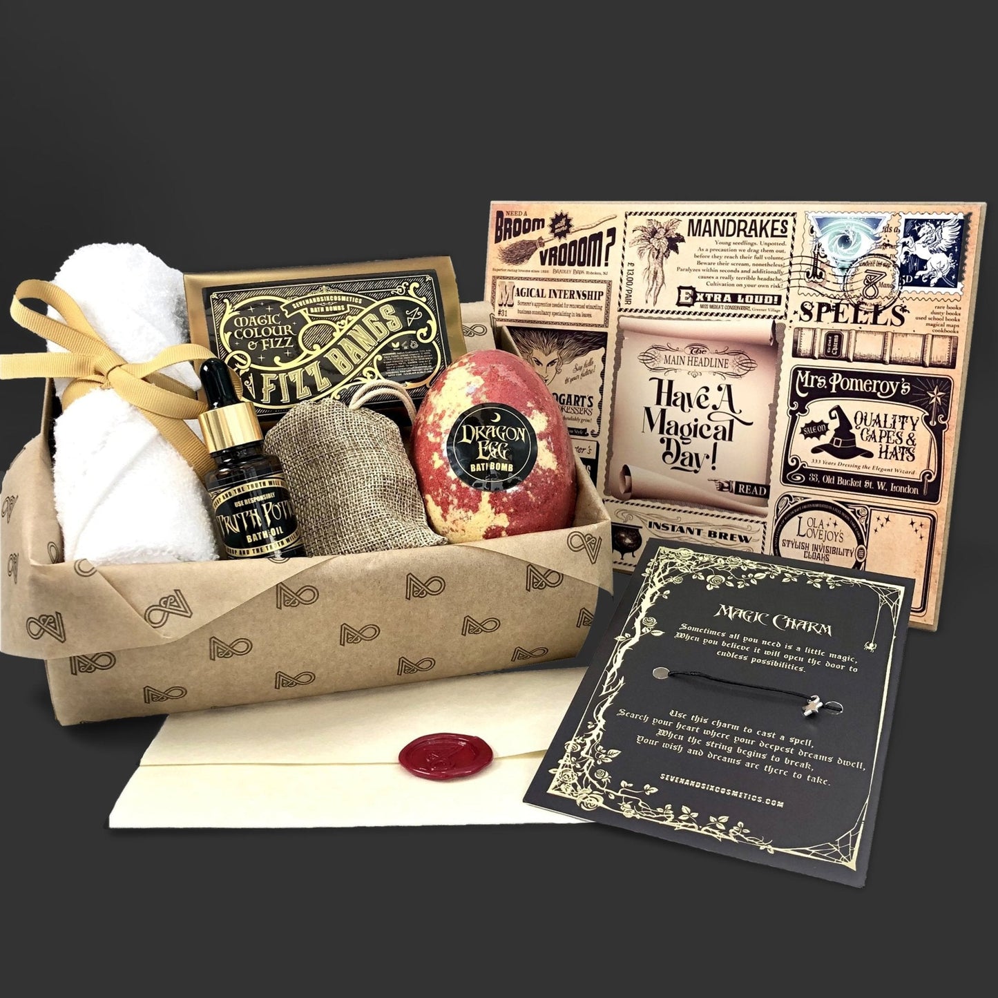 Dragon Egg Bath Bomb Gift Set | Enchanted Wizarding Self-Care & Magical Gift Box