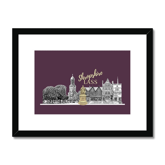 Shropshire Lass Egg Plant Framed & Mounted Print