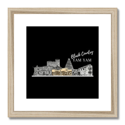 Black Country Yam Yam Coal Black Framed & Mounted Print