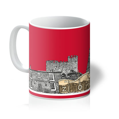 Black County Yam Yam Furnace Red Mug