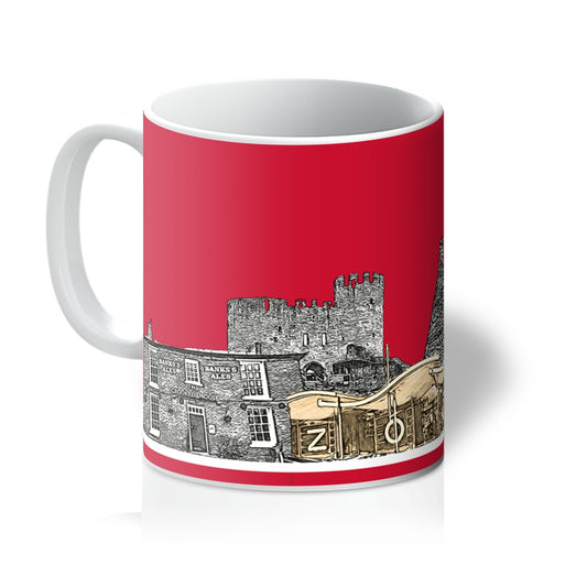 Black County Yam Yam Furnace Red Mug