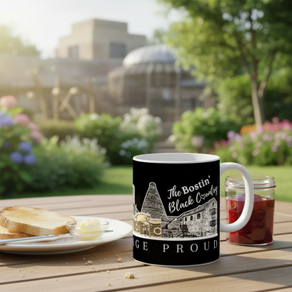The Bostin' Black Country in Coal Black Mug